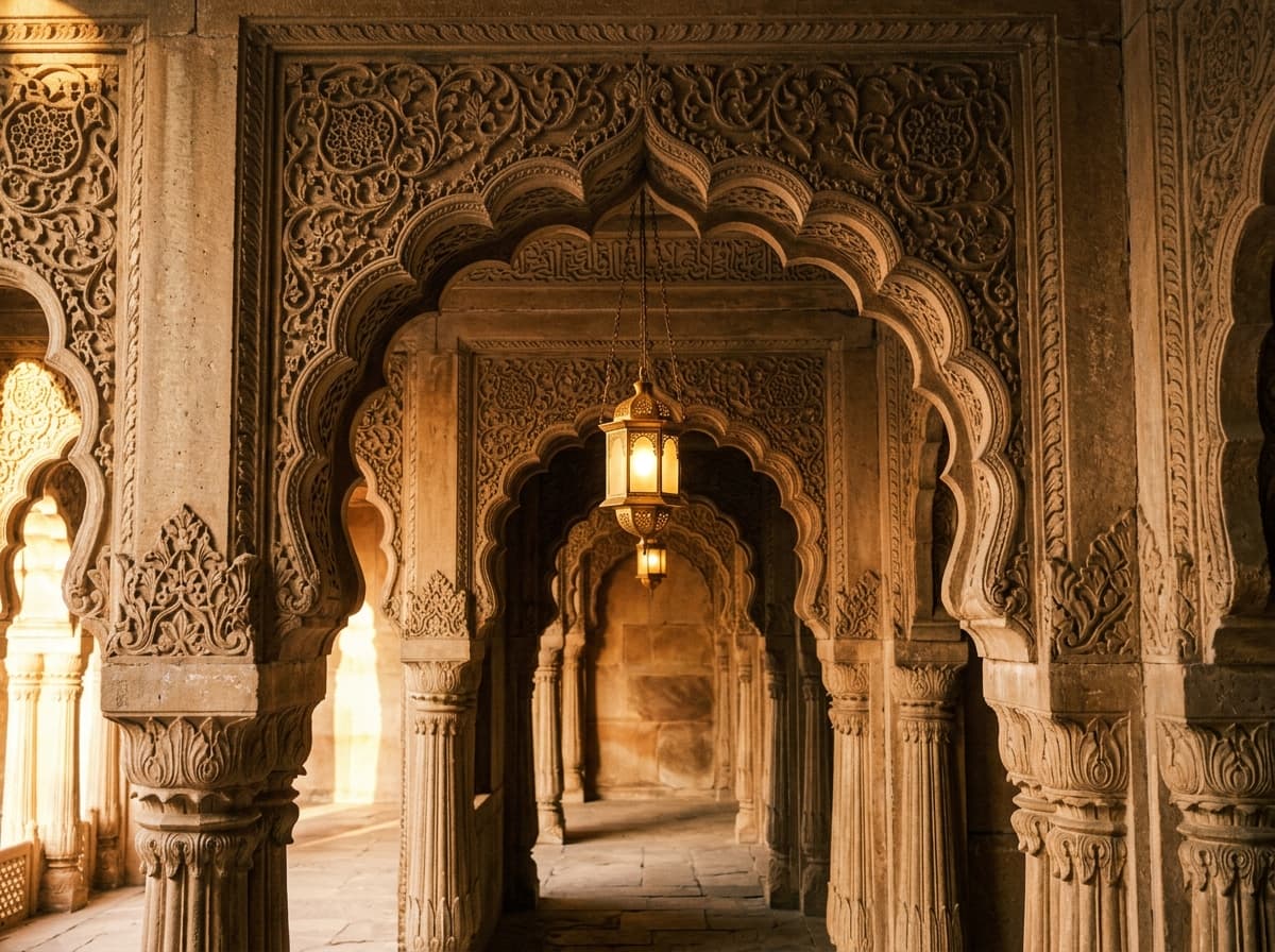 Awadhi Architectural Details - Naushijaan Restaurant Lucknow