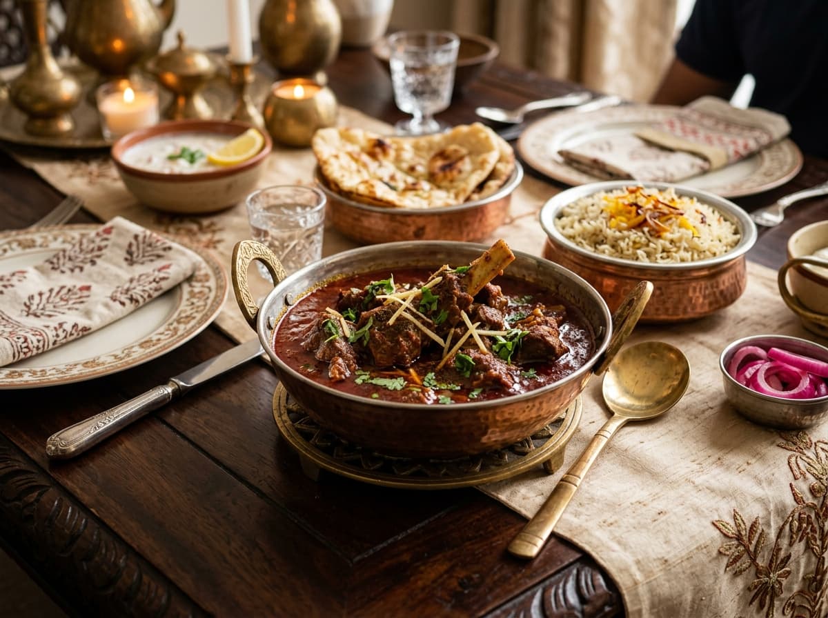 Mutton Rogan Josh at Naushijaan Restaurant Lucknow