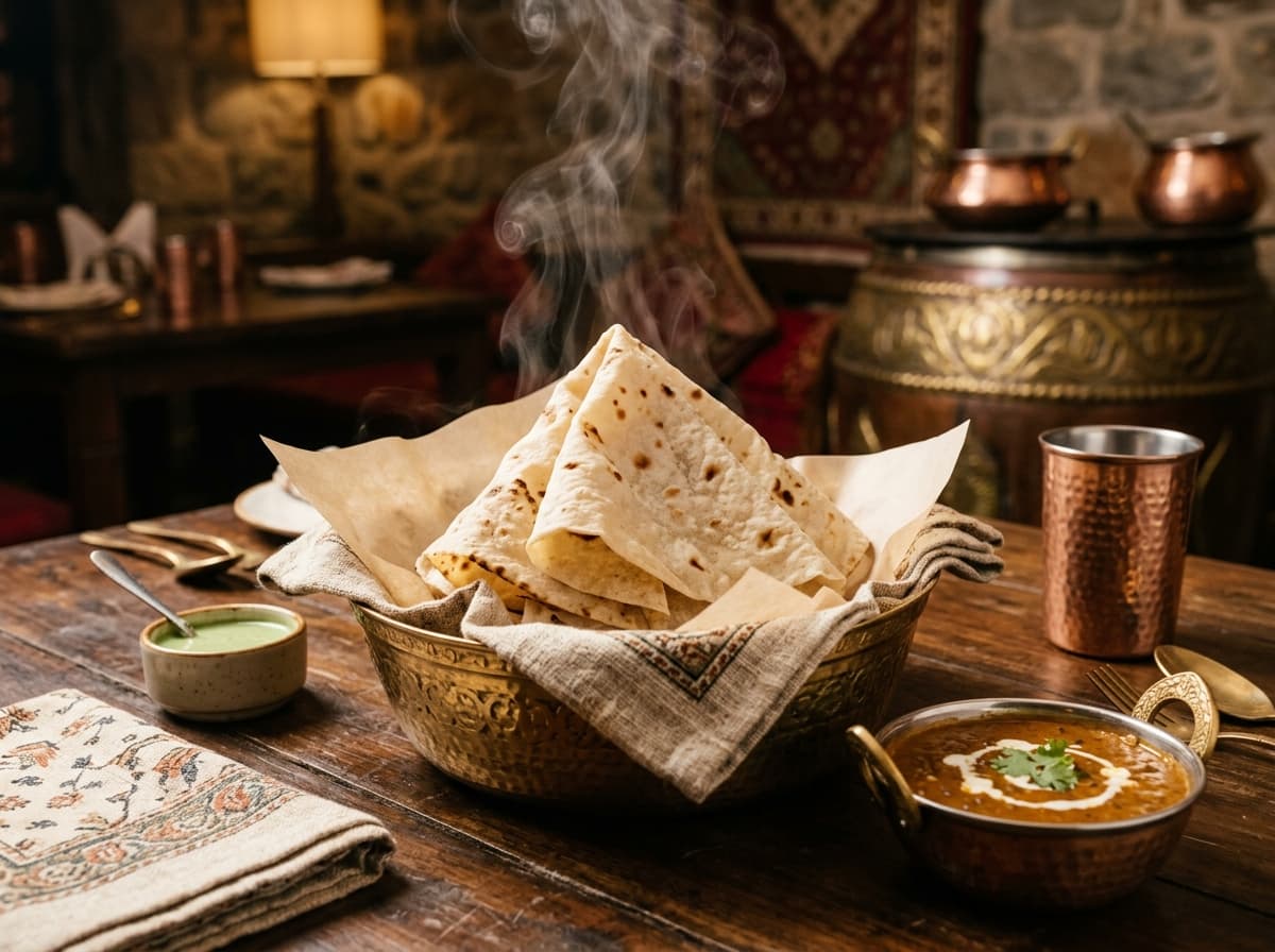 Roomali Roti at Naushijaan Restaurant Lucknow